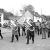 The reformed Band in the 1970's, leading the Annual British Legion Remembrance
Parade. Front row: Ted Allison, Ivor Dunford & Brian Carter